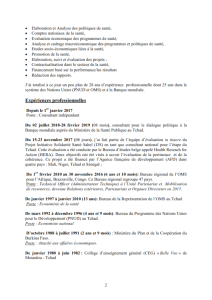 CV du Coordonnateur — page 2