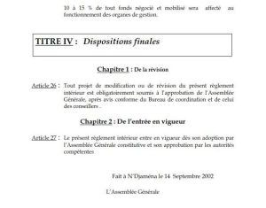 Règlement intérieur (2014) — page 9