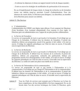 Statuts et Règlement intérieur du CFRDC — page 6